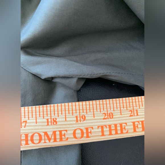 Zara Women's Dark Green Blazer, Cotton/Nylon Blend, Rayon Lining; Size 6 - Picture 8 of 9